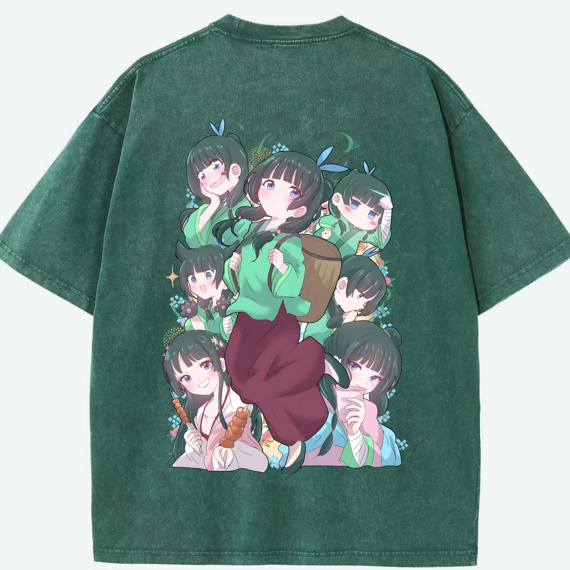 （画像用） 薬屋のひとりごと The Apothecary Diaries 綿100% ヴィンテージ風 半袖Tシャツ（背面プリント）